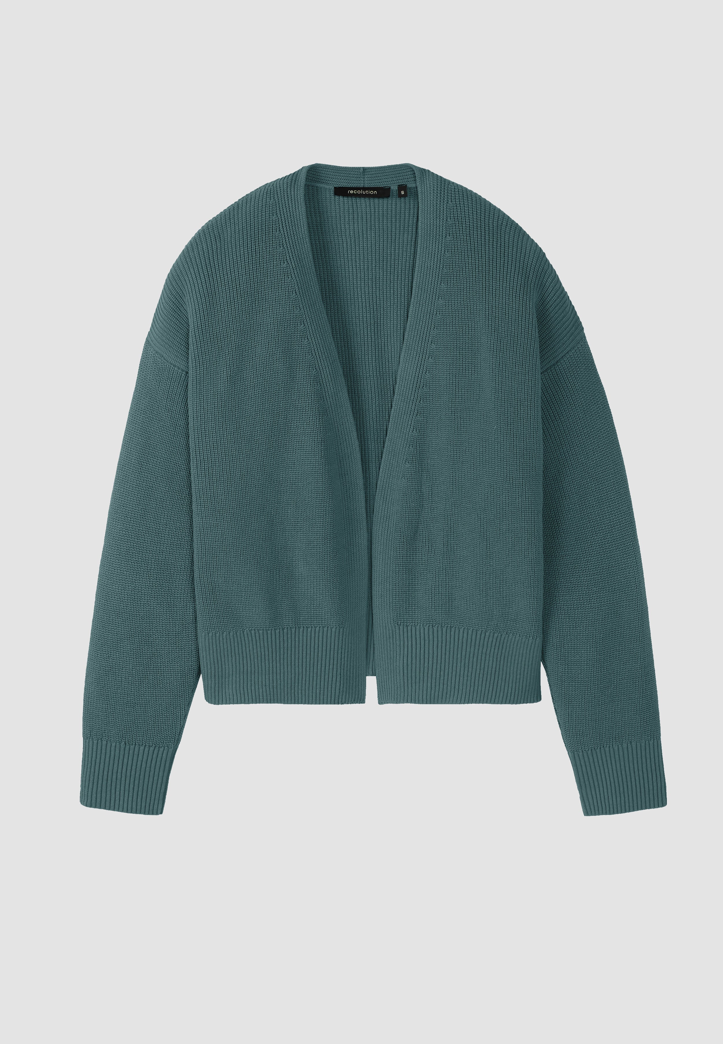 Recolution Moringa cardigan cotone bio teal