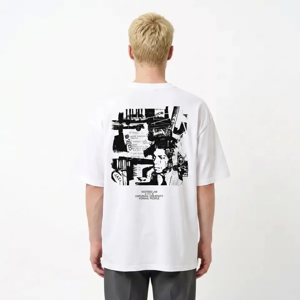 Seetees The Painters Basquiat Black t-shirt nera