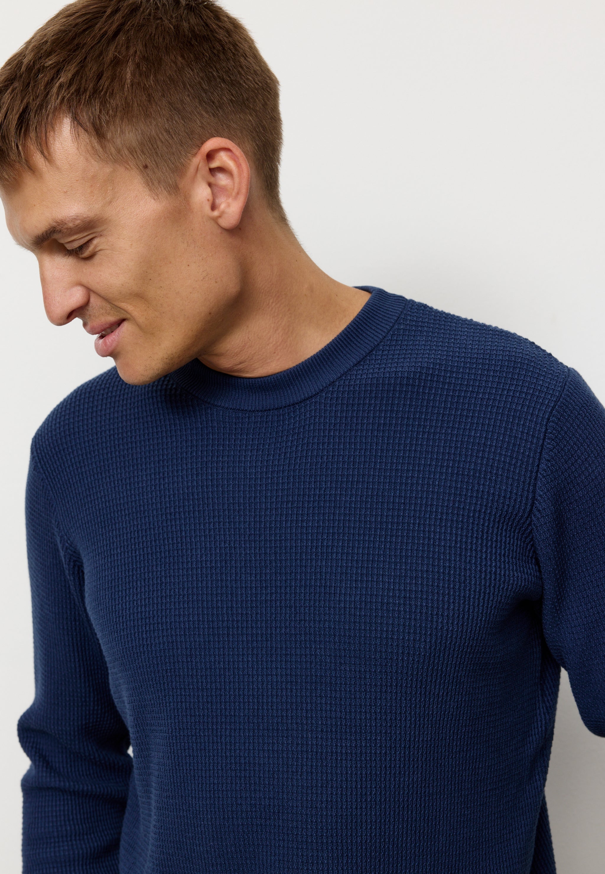 Recolution Lupin maglione cotone bio blu navy