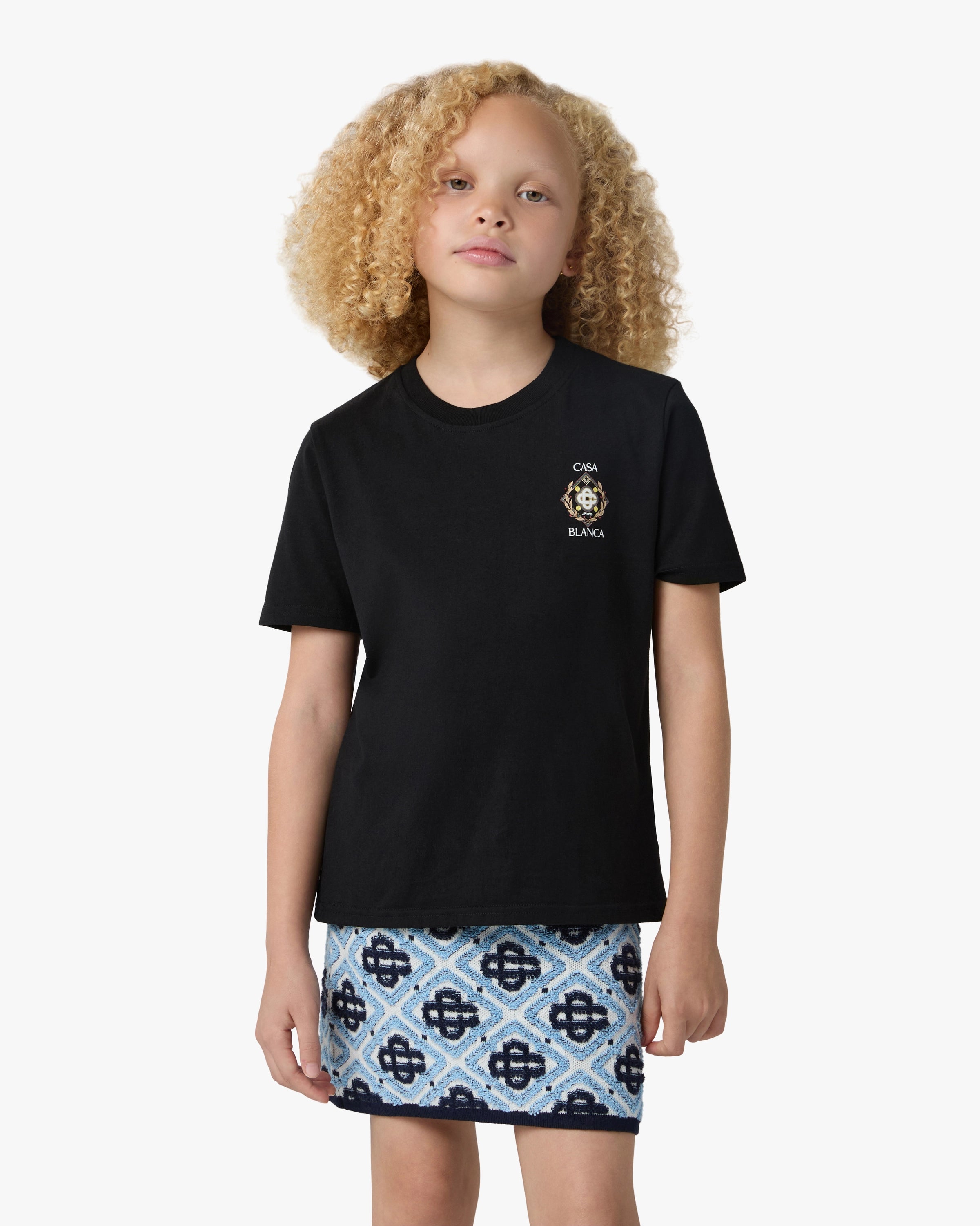 Casablanca Championship maglietta bambino nero cotone bio