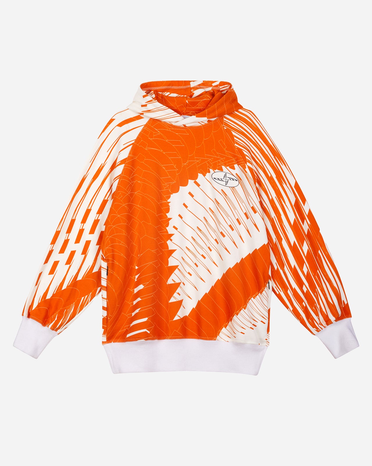 Noskra Brutal Printed Hoodie felpa cappuccio cotone stampata