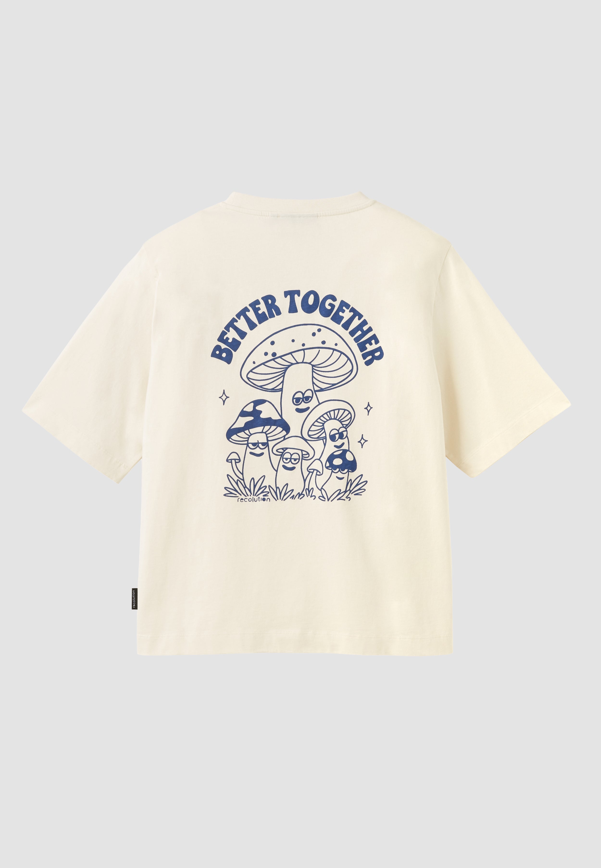 Recolution Azolla Better Together t-shirt funghi cotone bio