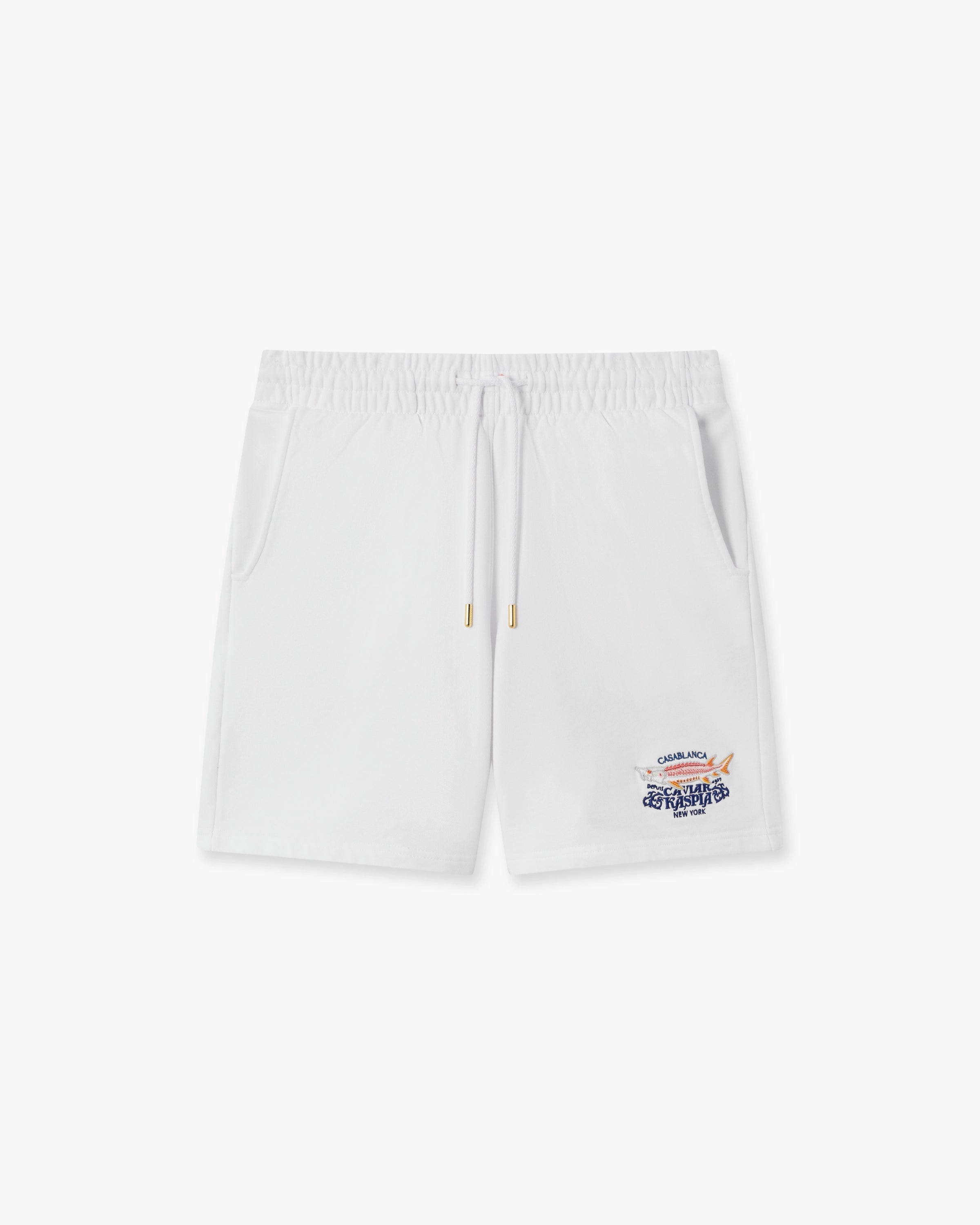 Casablanca Kaspia pantaloncini bianchi cotone bio uomo