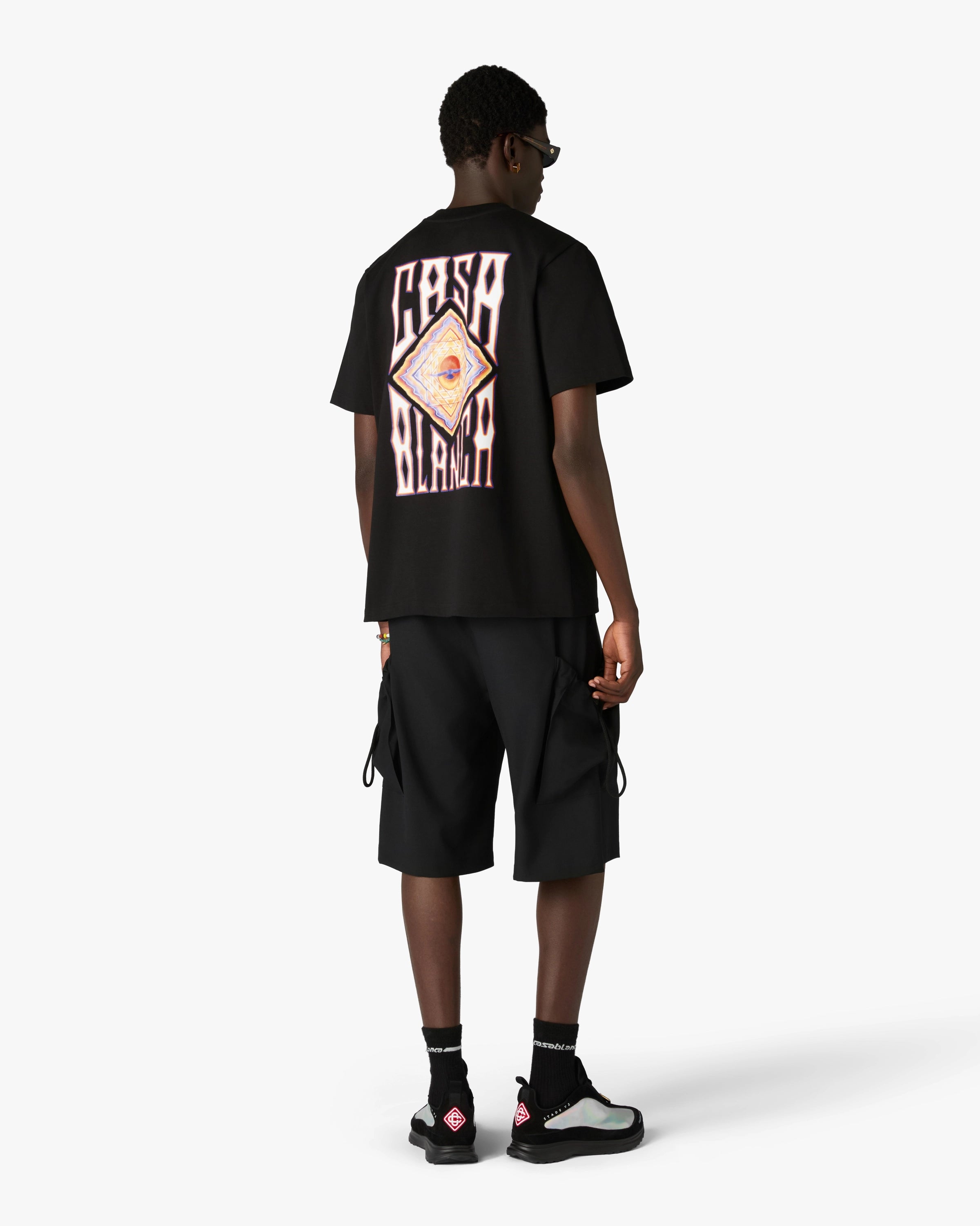 Casablanca Hermons Mirage t-shirt nera cotone