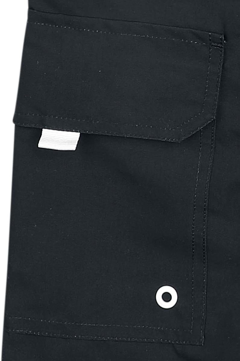 Gothicana by EMP Pantaloncini Mare Neri Stampa Pentagramma