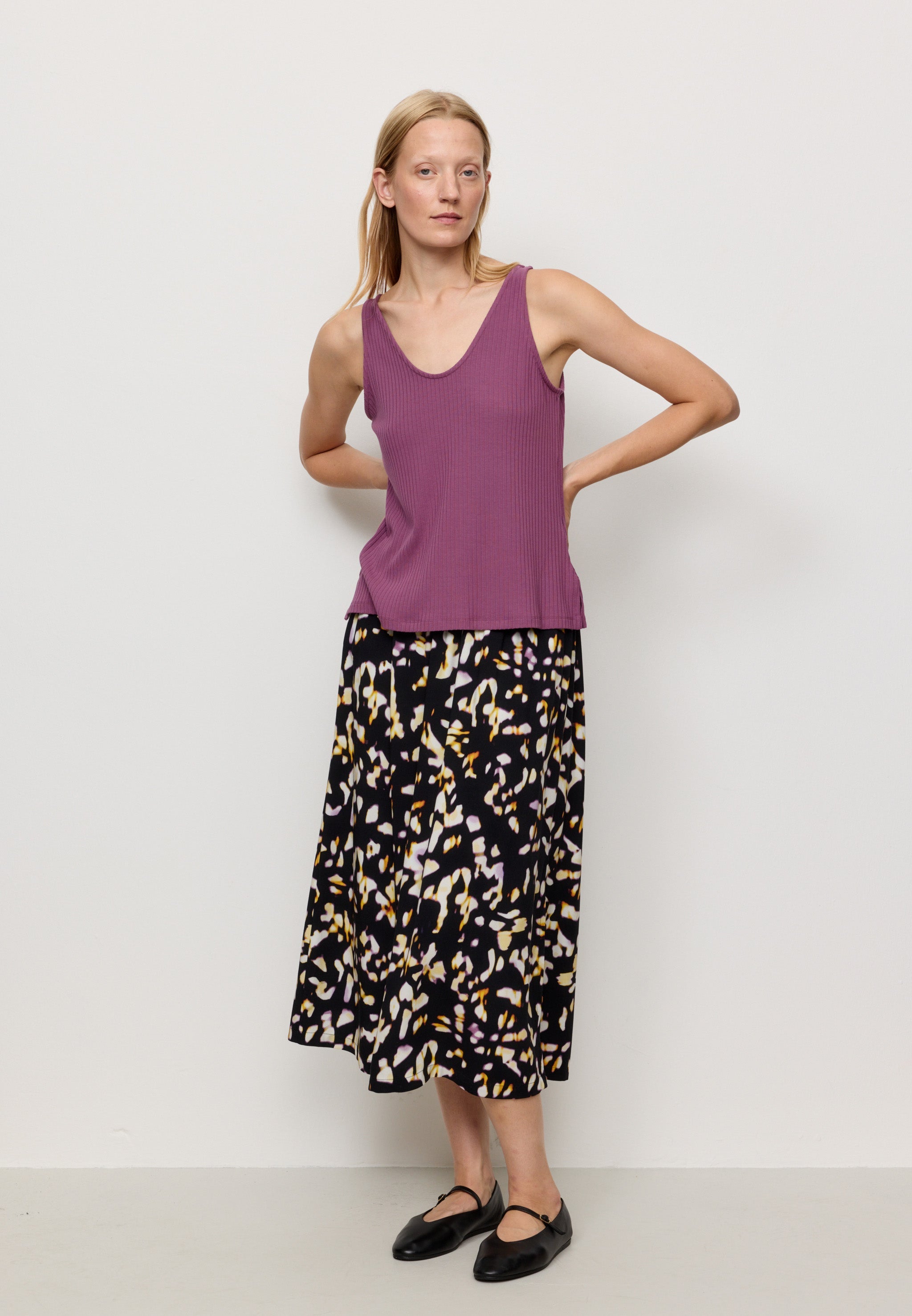 Recolution Tonina top donna dark tulip viscosa