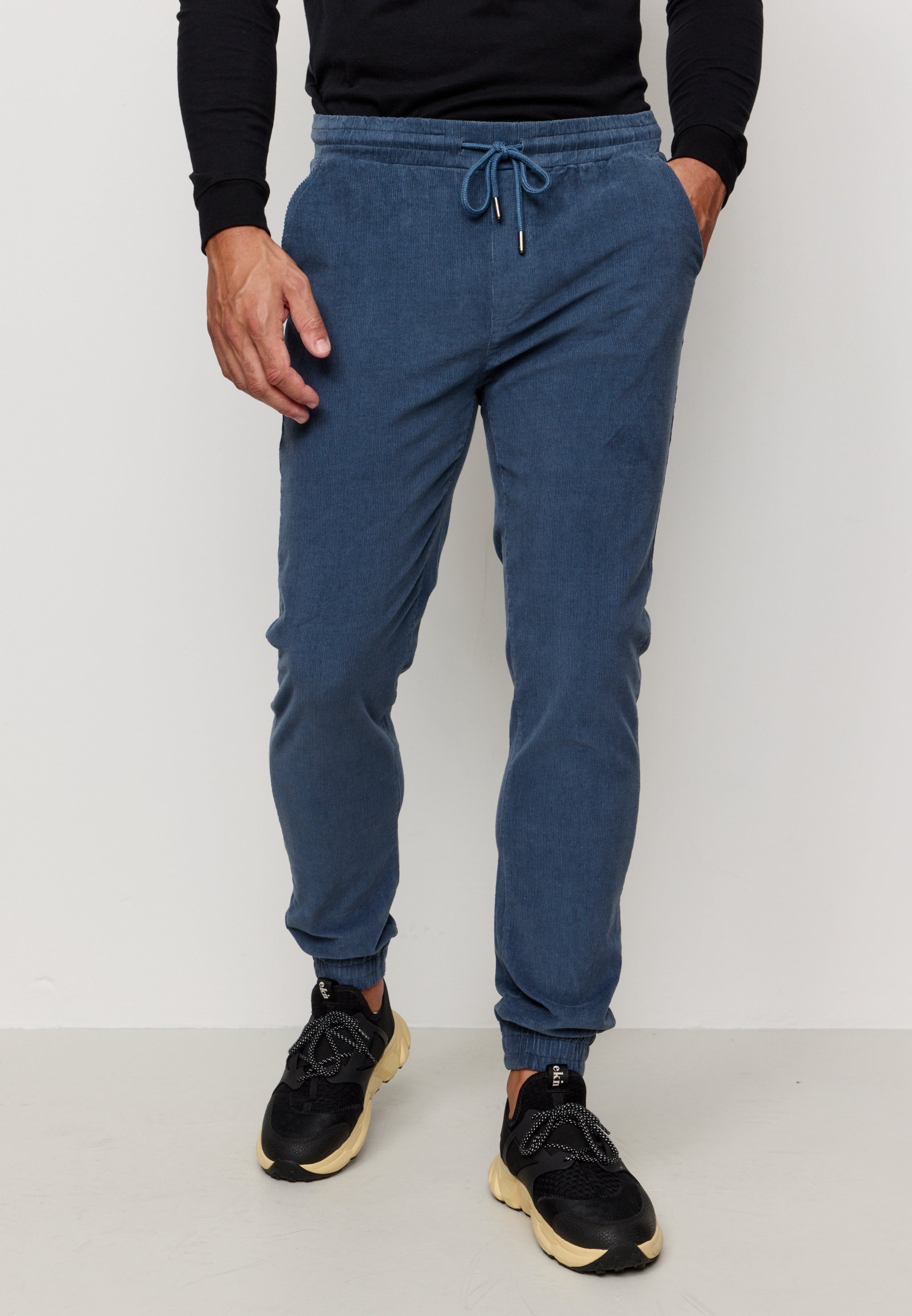 Recolution Cyperus pantaloni chino blu artico cotone bio