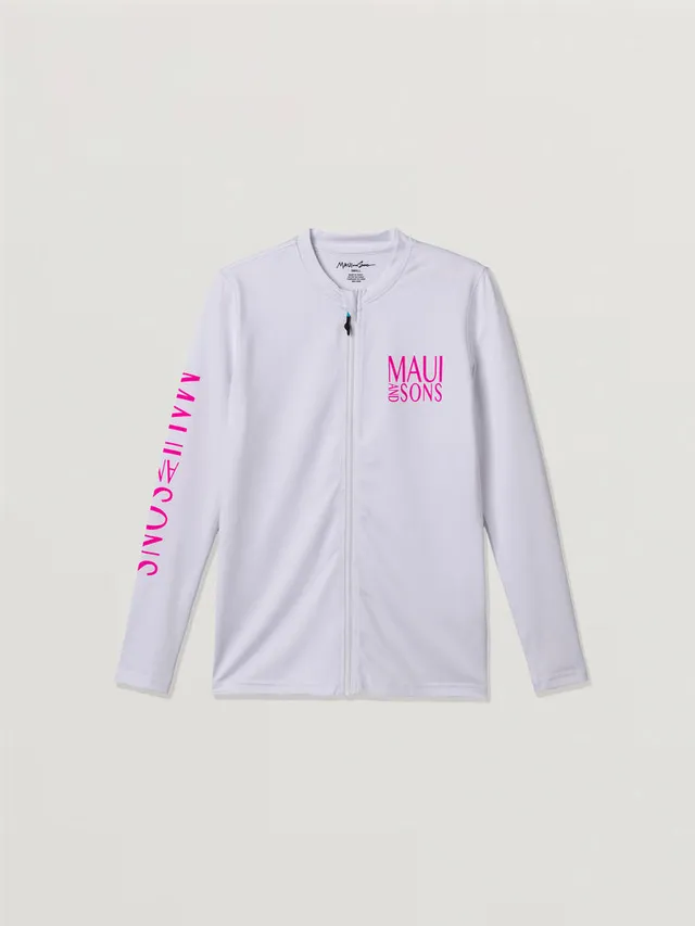 Maui and Sons Seaside Zip Front maglia UV donna UPF 50+
