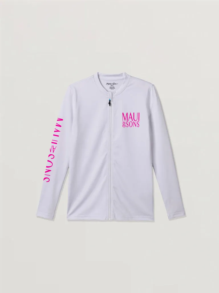 Maui and Sons Seaside Zip Front maglia UV donna UPF 50+