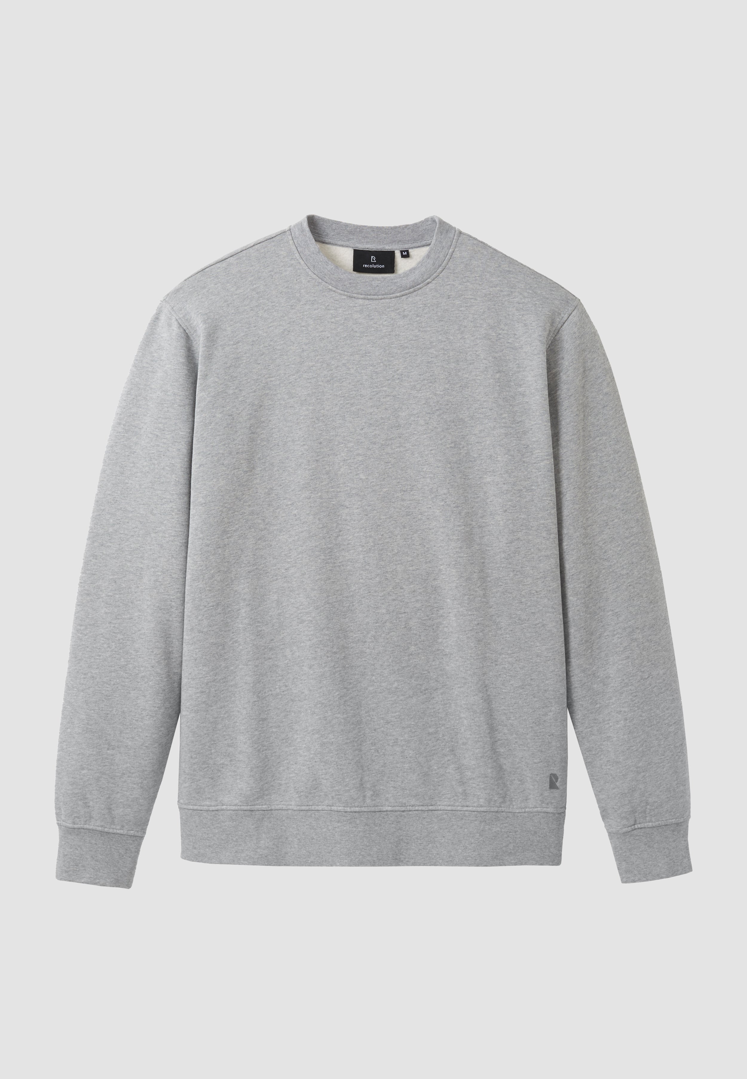 Recolution Tamarillo felpa uomo grigio cotone bio