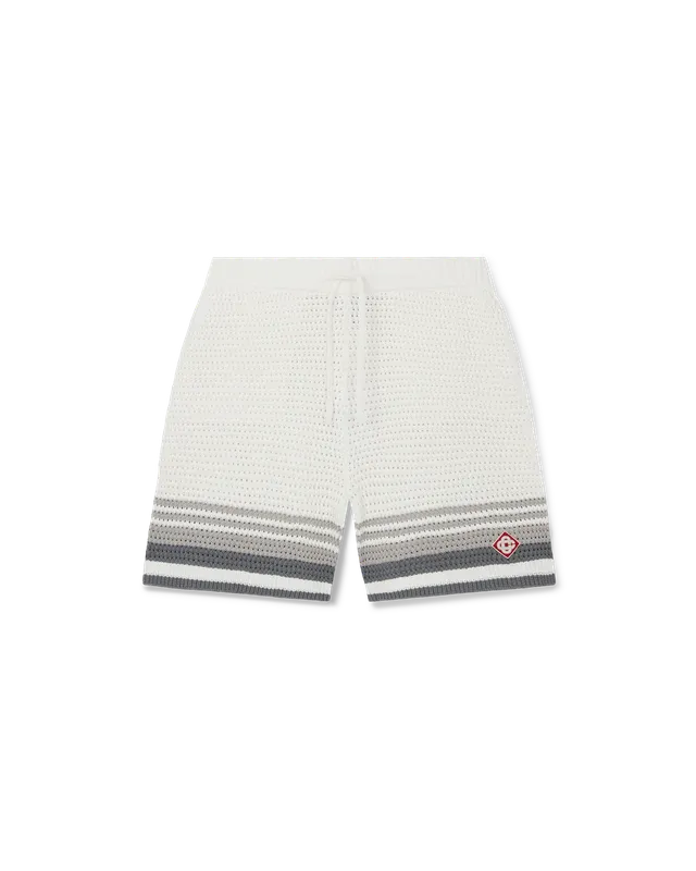Casablanca Tennis Crochet Pantaloncini Bianchi Cotone