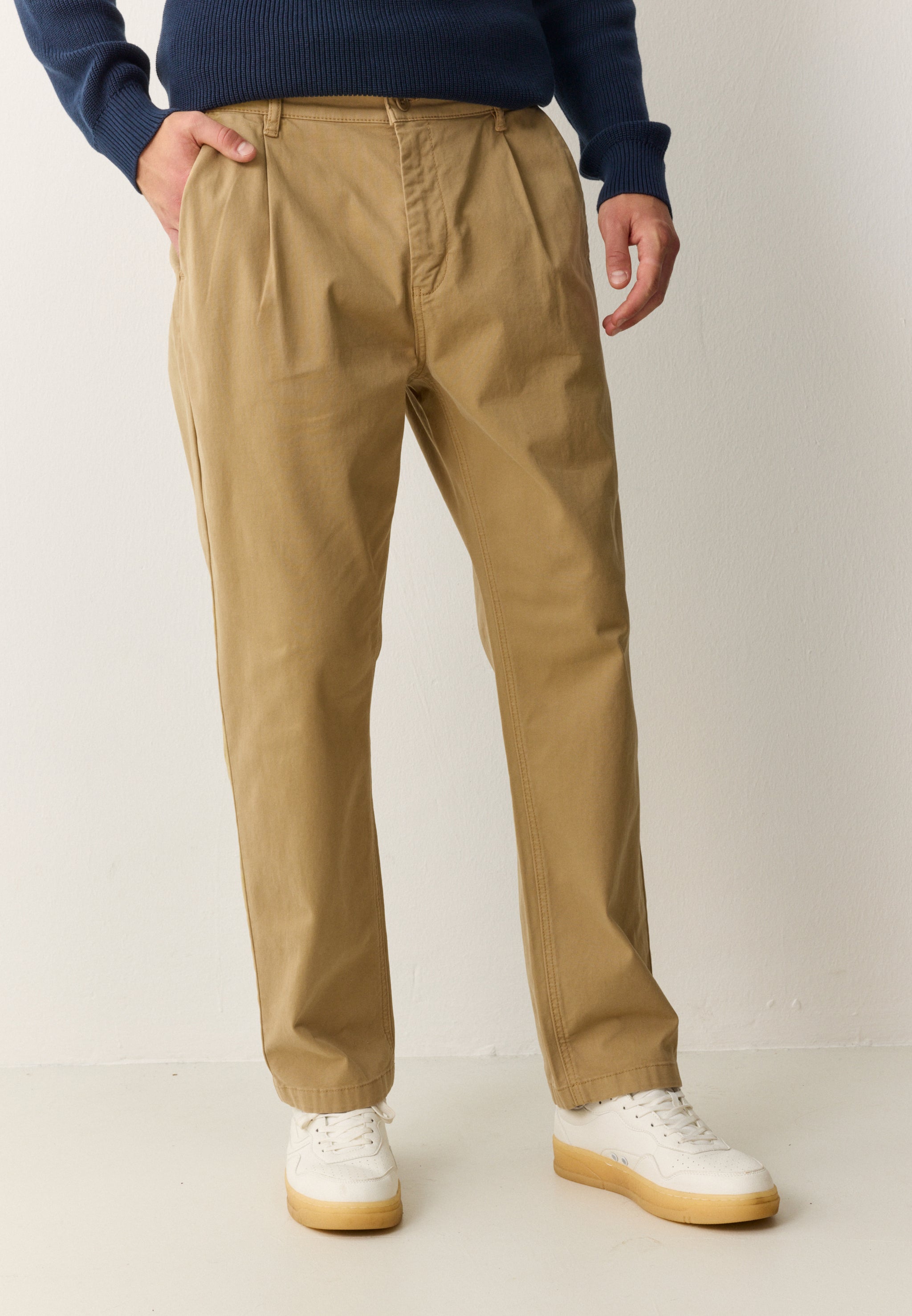 Recolution Oak chino marrone cotone bio elasticizzato