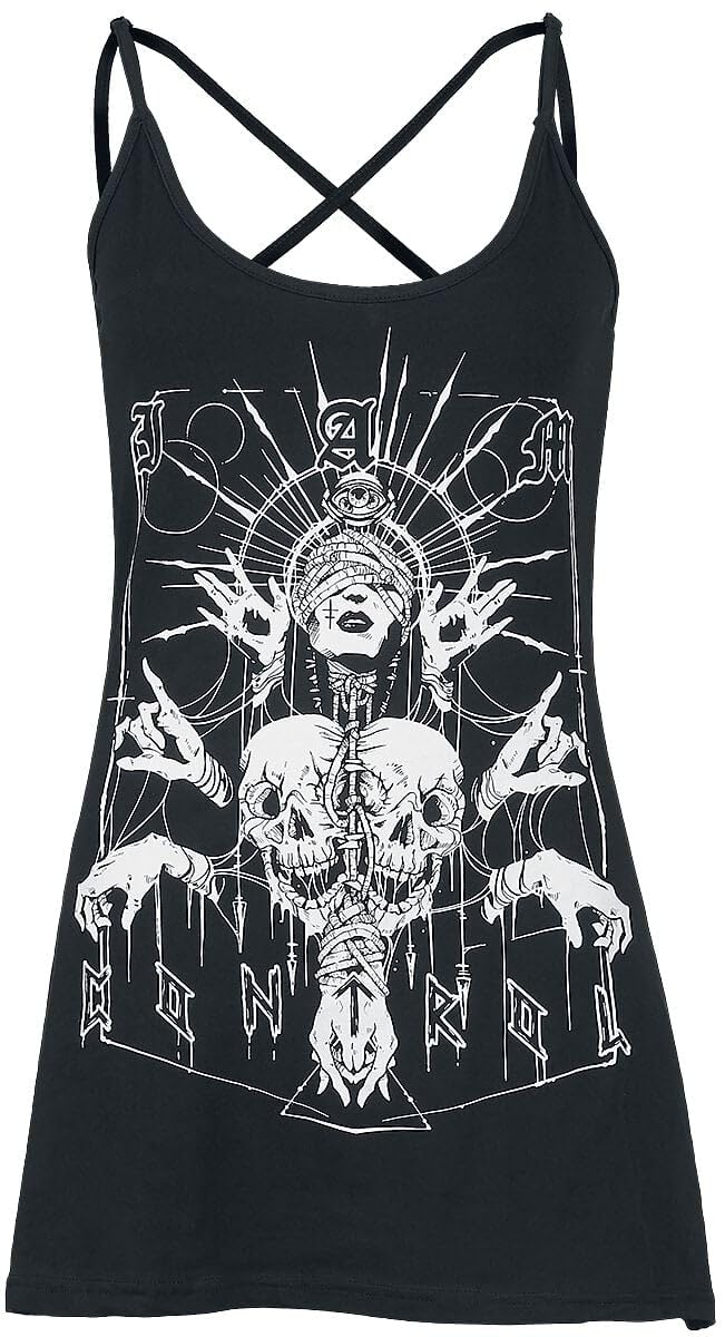 Gothicana by EMP top nero donna XL basic
