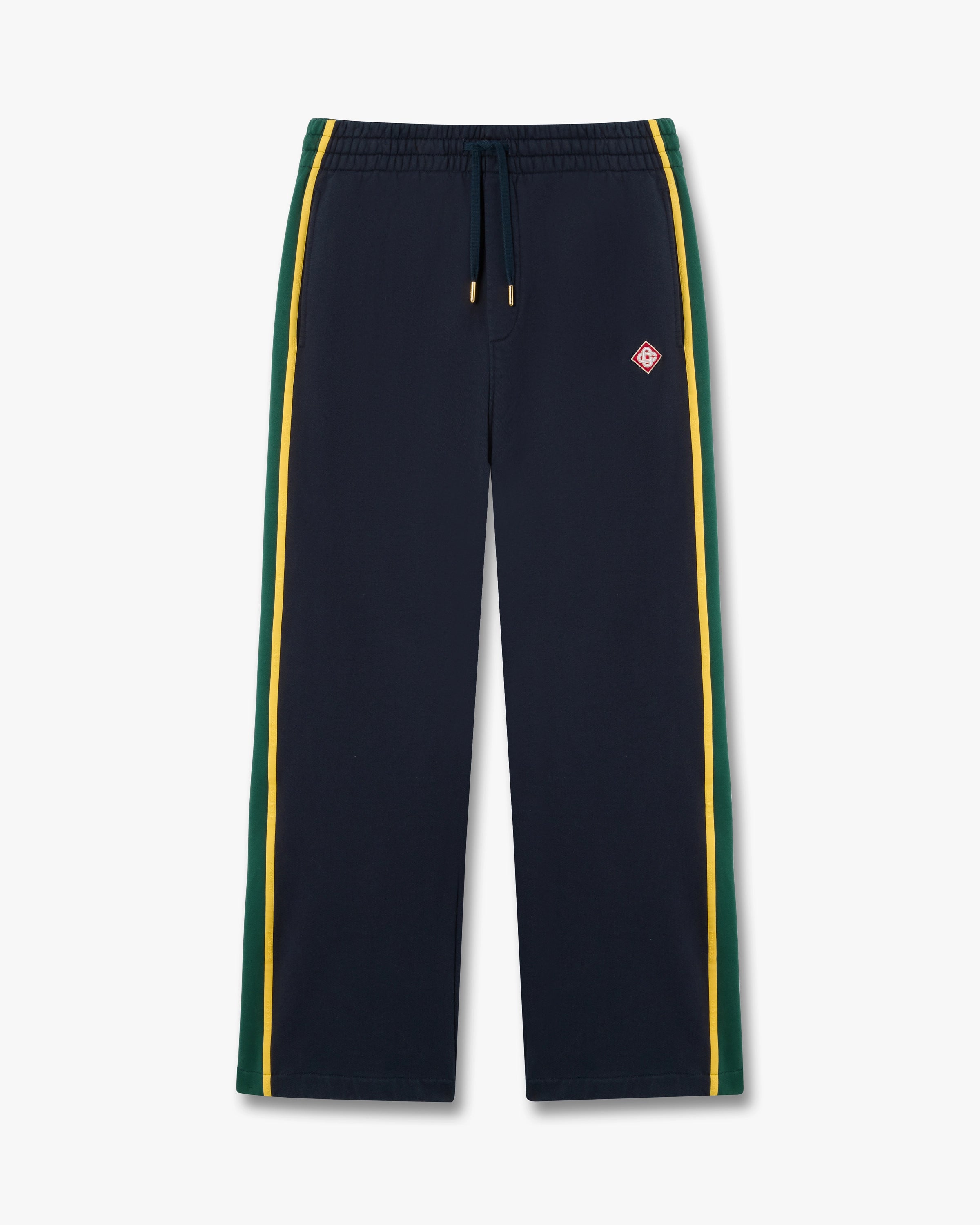 Casablanca Panelled pantaloni tuta blu cotone