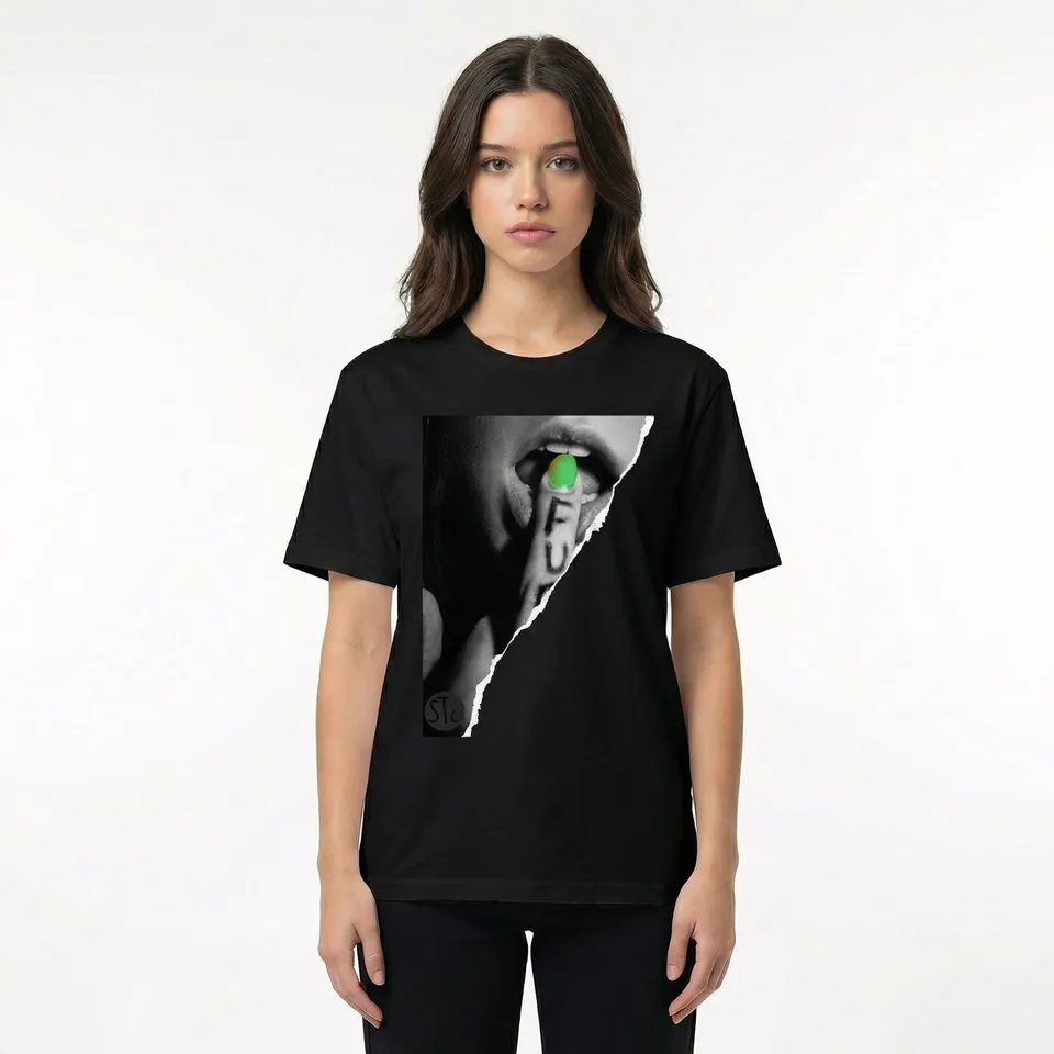 Seetees No Black And White Fuxx maglietta grafica singola