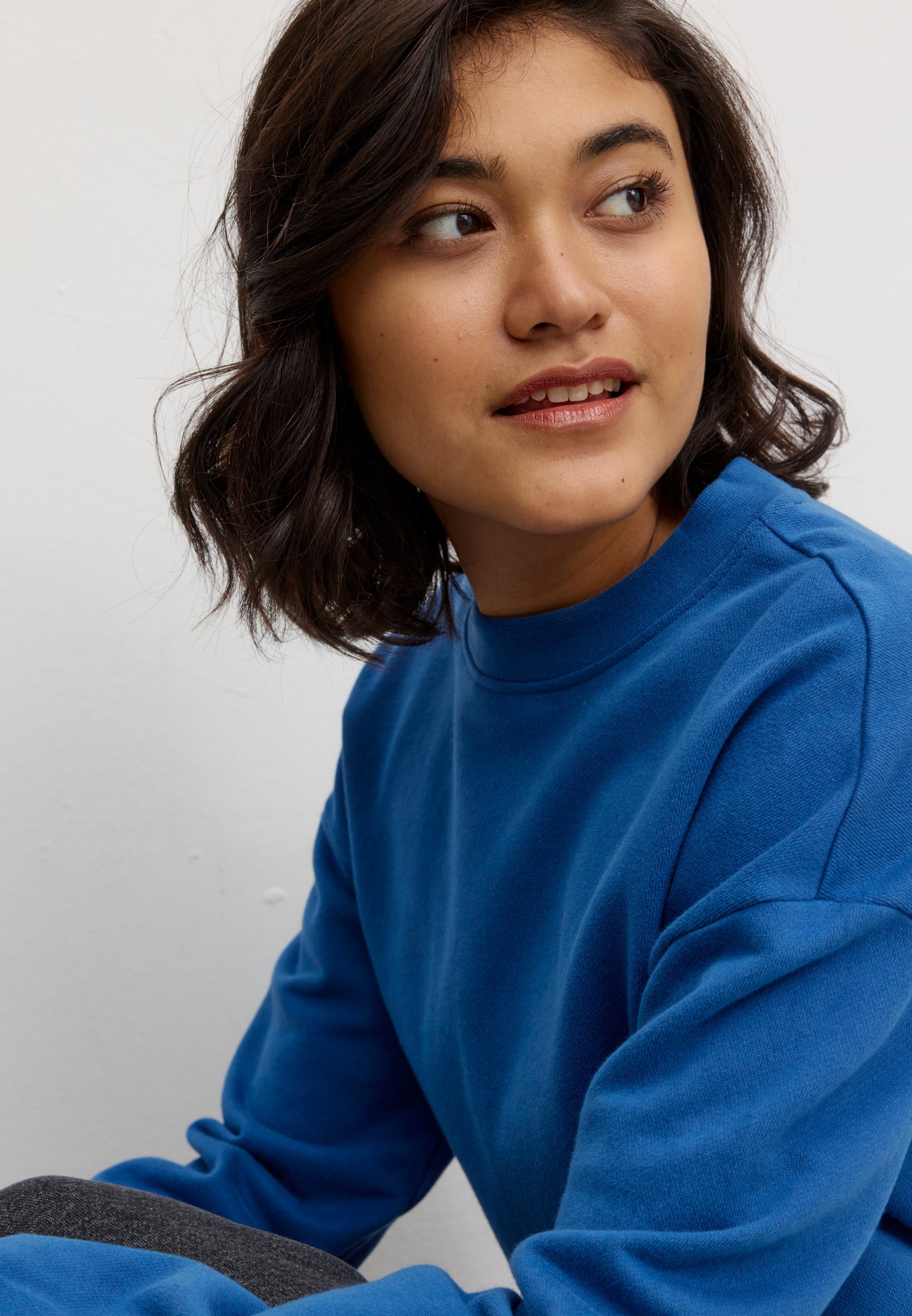 Recolution NERINE felpa lapis blue cotone bio loose fit