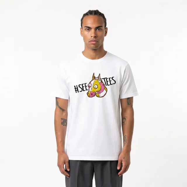 Seetees Napoleon’s horse t-shirt stampa cavallo