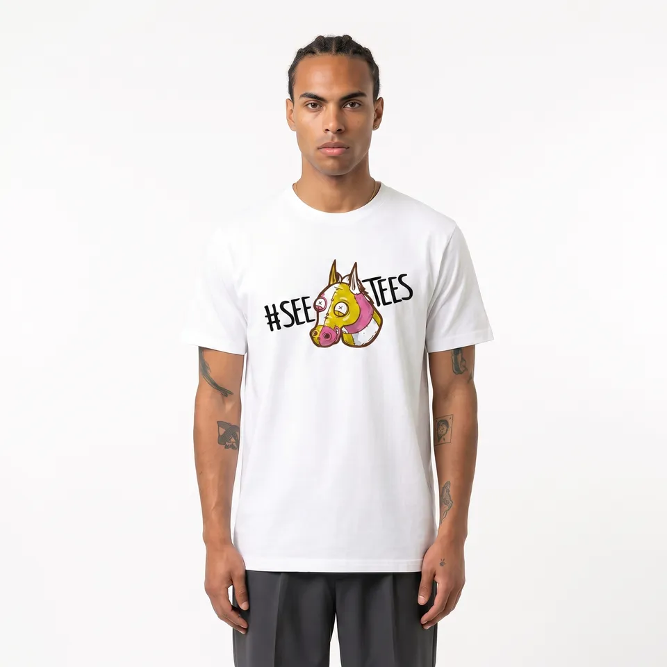 Seetees Napoleon’s horse t-shirt stampa cavallo