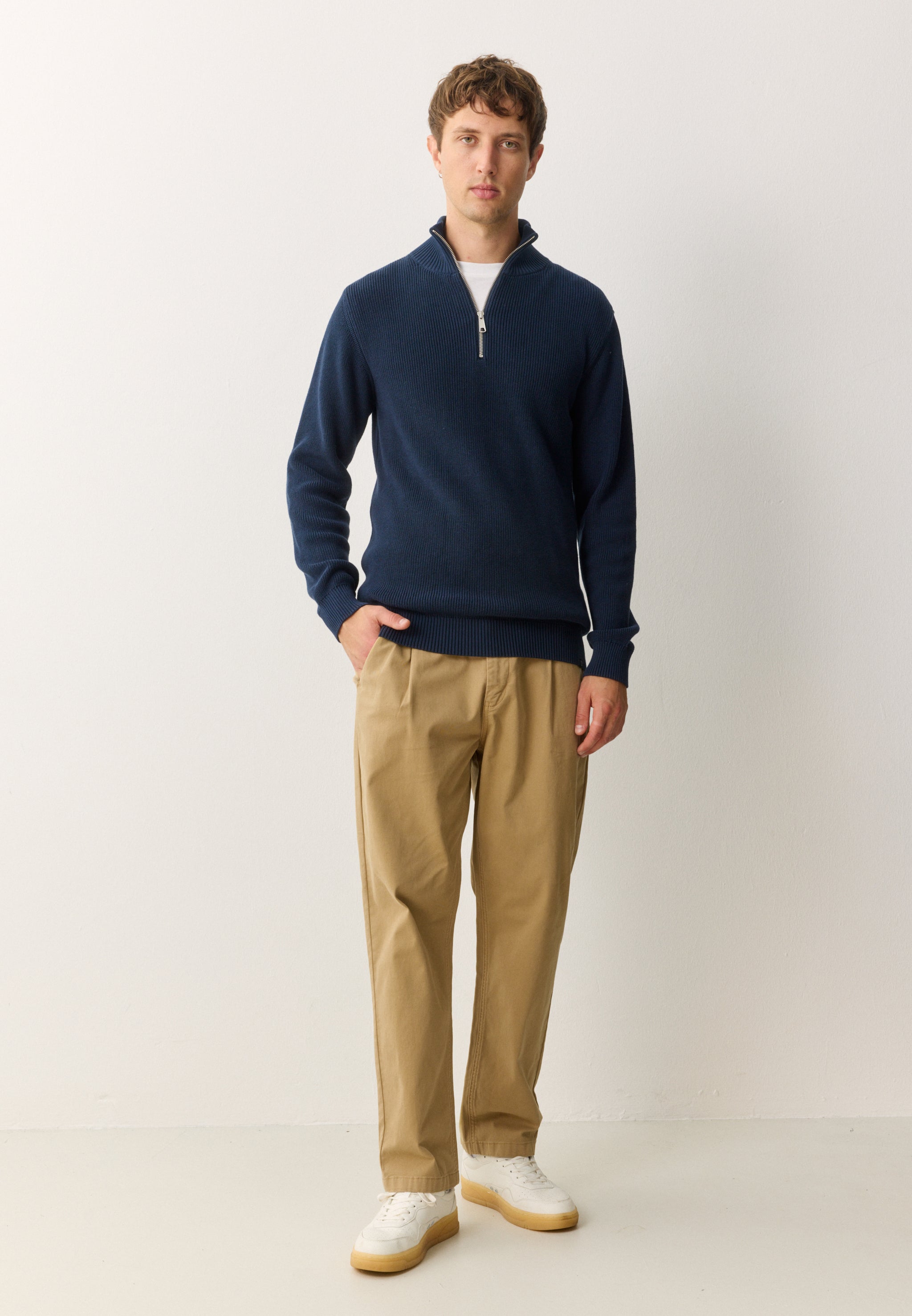 Recolution Oak chino marrone cotone bio elasticizzato