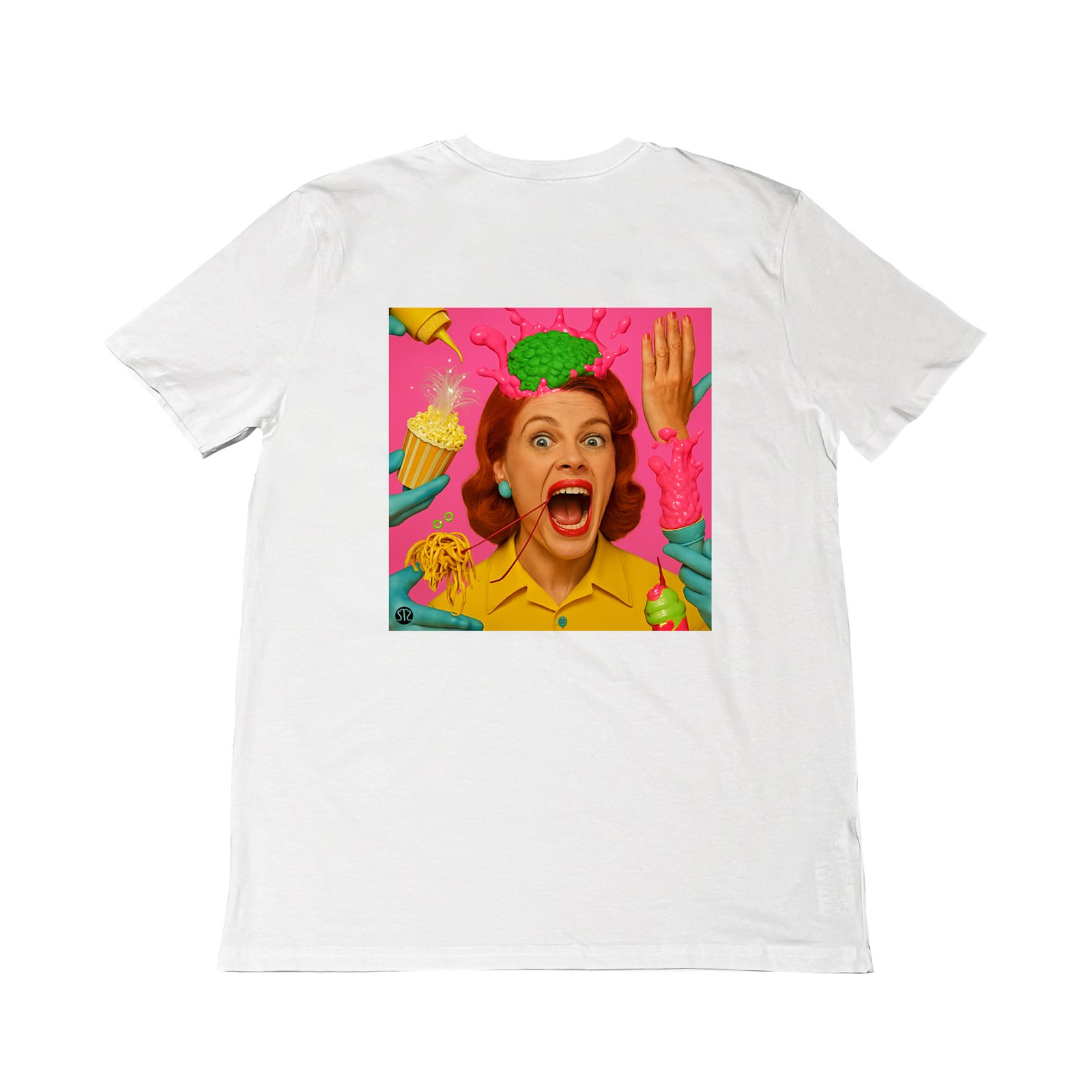 Seetees Gone Crazy t-shirt stampa fronte retro
