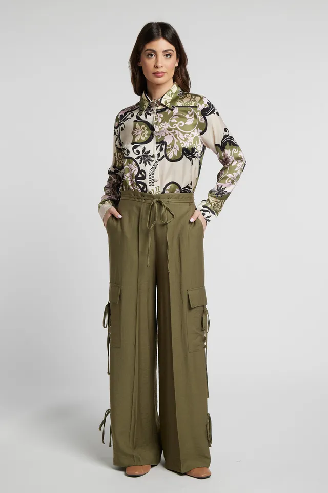 Sarah Chole Tegal 27129 pantalone viscosa nylon