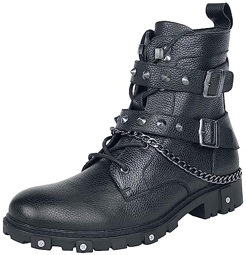 Gothicana by EMP stivali neri uomo catene taglia 45