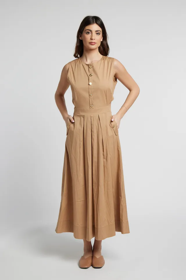 Sarah Chole 27318 abito popeline cotone elasticizzato
