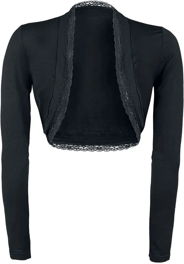 Gothicana by EMP Bolero Nero Pizzo Giacca Taglia S Gotico