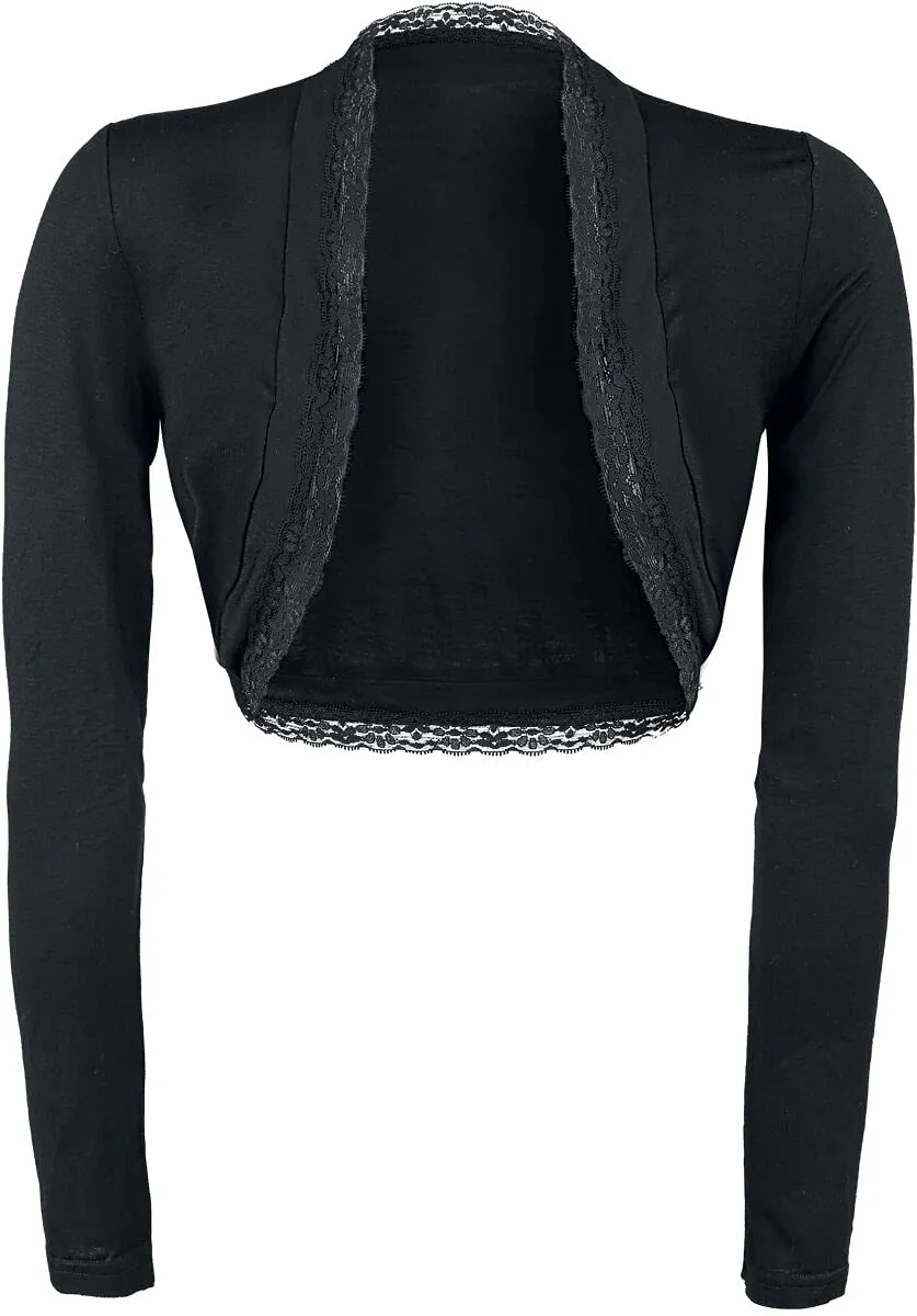 Gothicana by EMP Bolero Nero Pizzo Giacca Taglia S Gotico