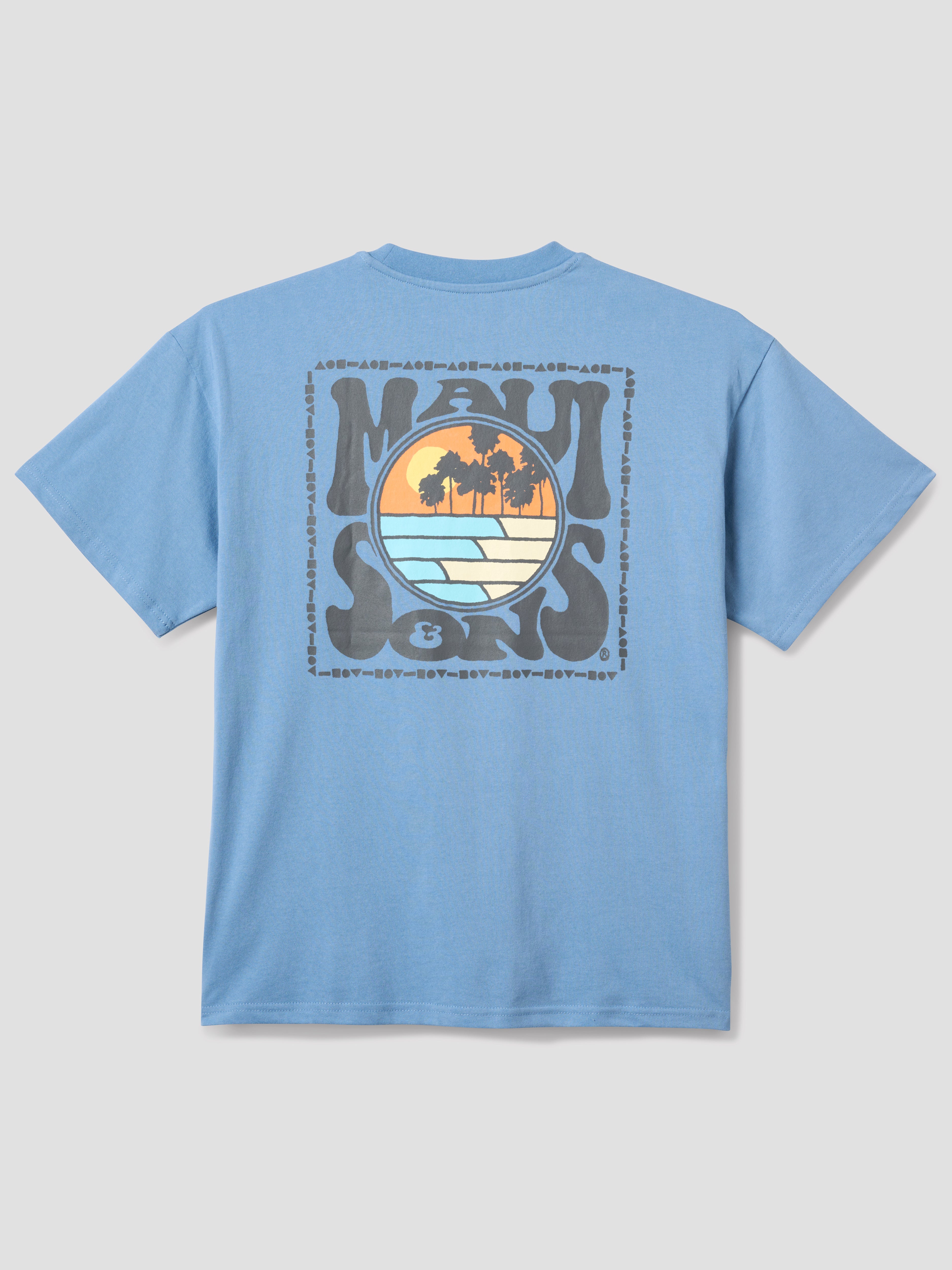 Maui and Sons Fourth Wave t-shirt boxy cotone celadon