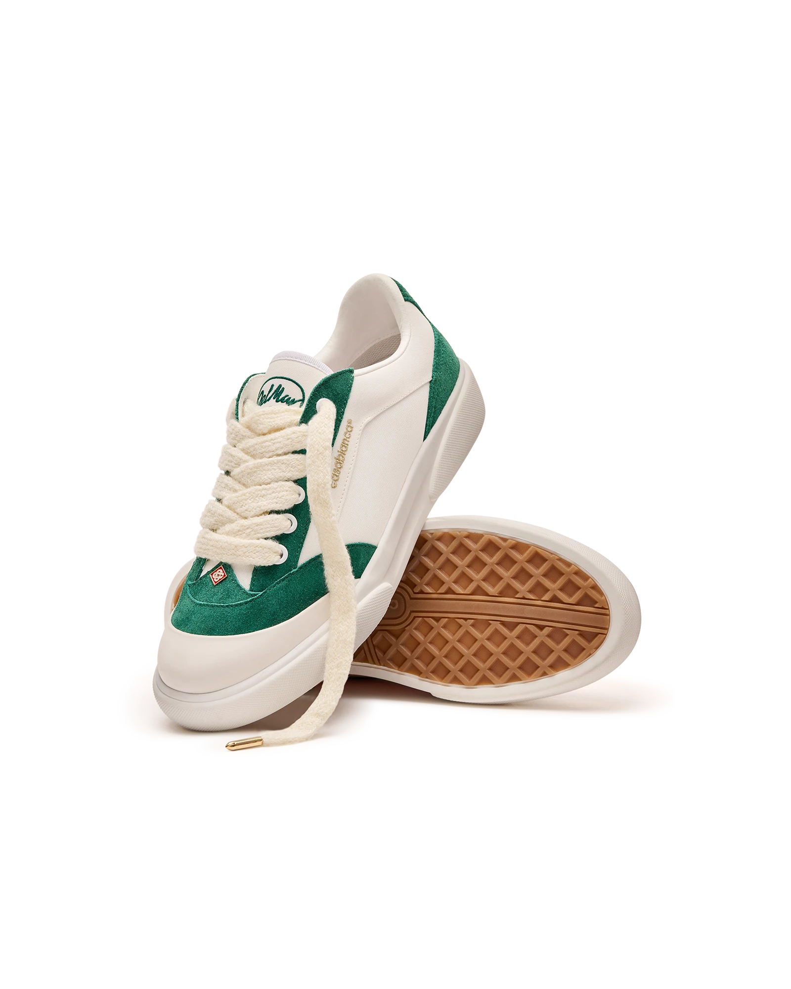 Casablanca Del Mar Sneakers Bianche Verdi Pelle