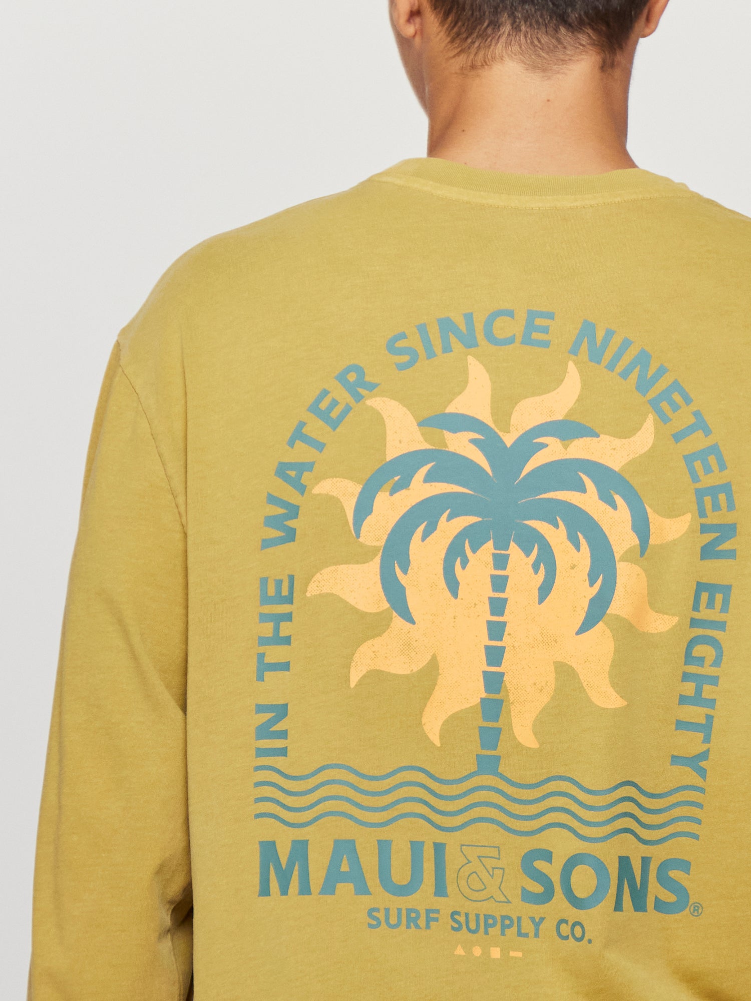 Maui and Sons Way of Water maglia manica lunga golden