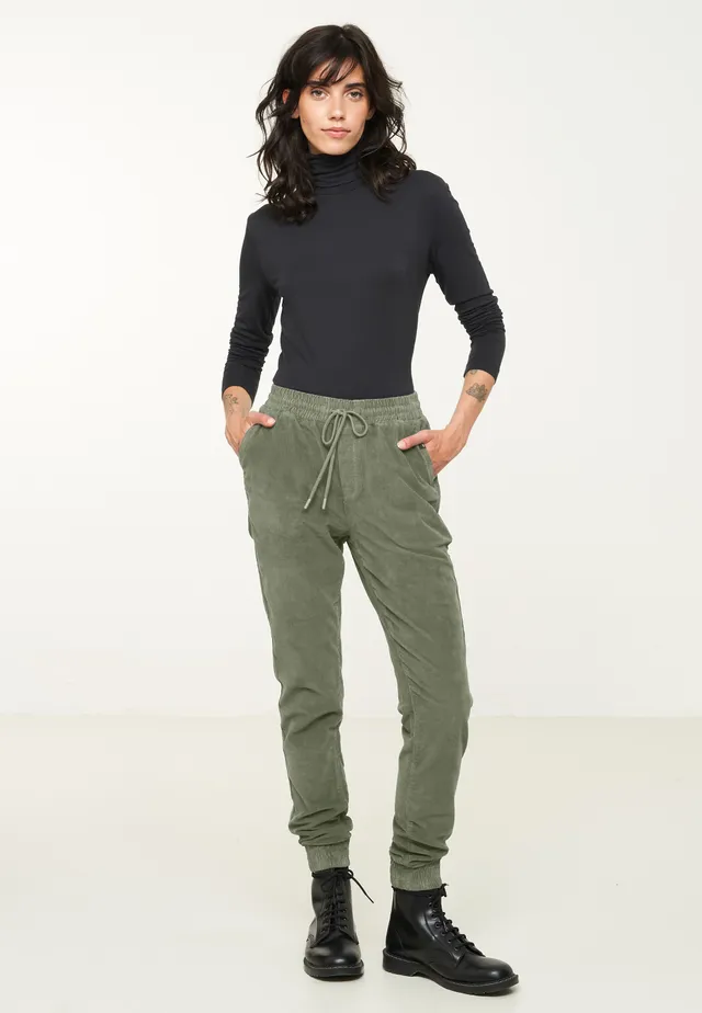 Recolution Chaiturus pantaloni chino kaki cotone bio