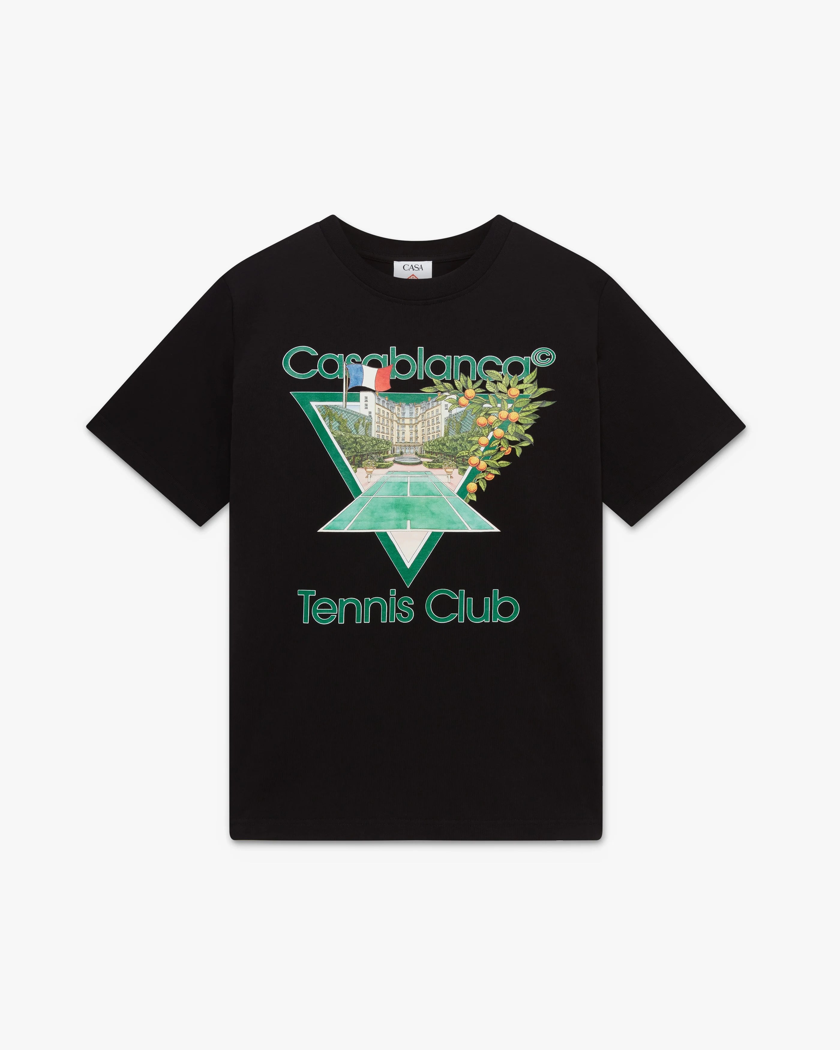 Casablanca Tennis Club Icon maglietta cotone nera M