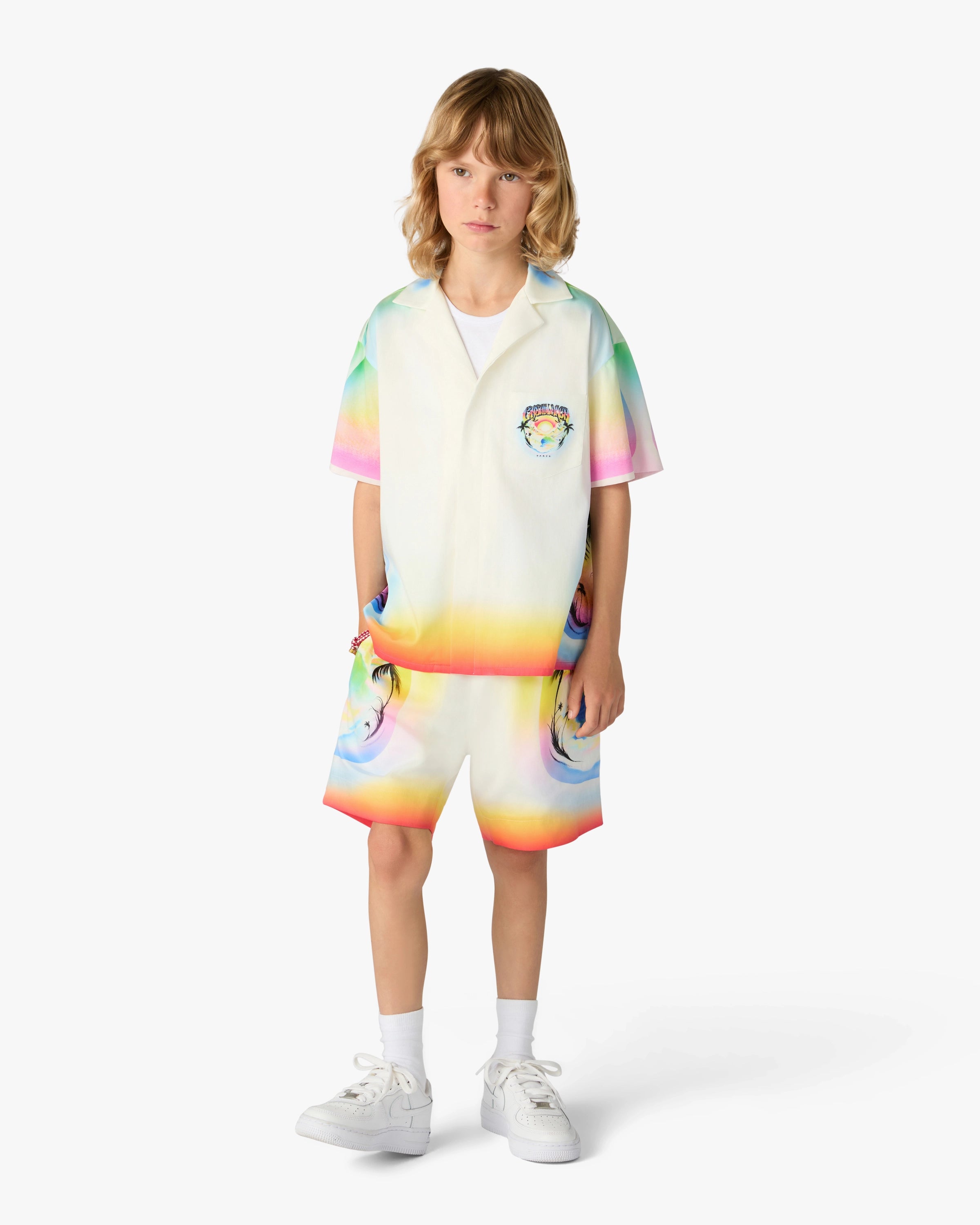 Casablanca Airspray camicia bambino multicolore cotone