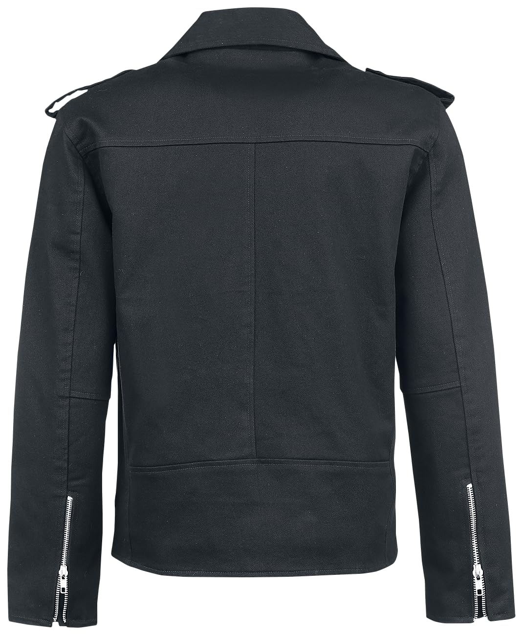 Gothicana Giacca Biker Nera Uomo Mezza Stagione