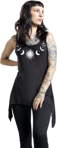 Gothicana by EMP top nero taglia S con stampa