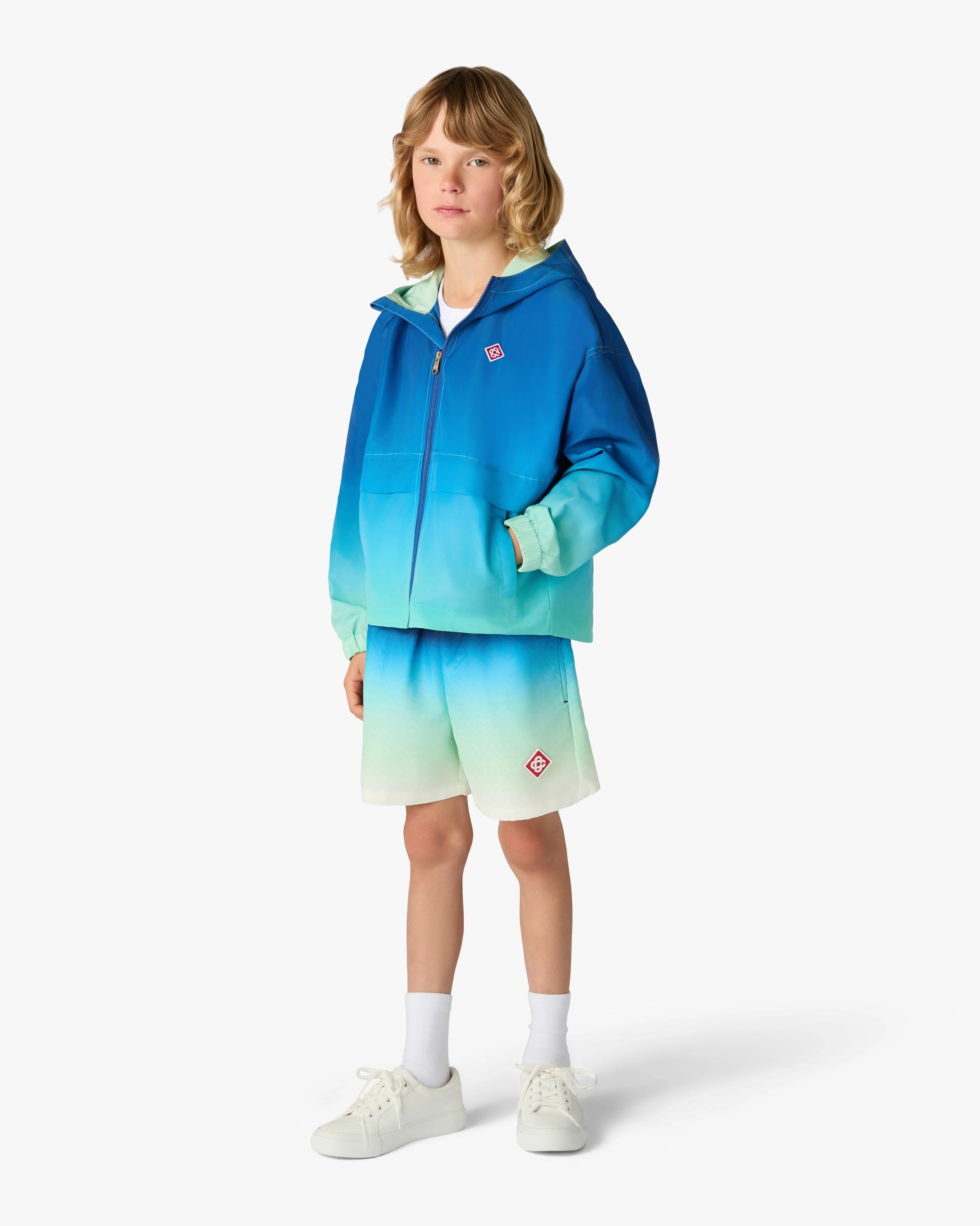Casablanca Gradient pantaloncini mare bambino blu verde fodera