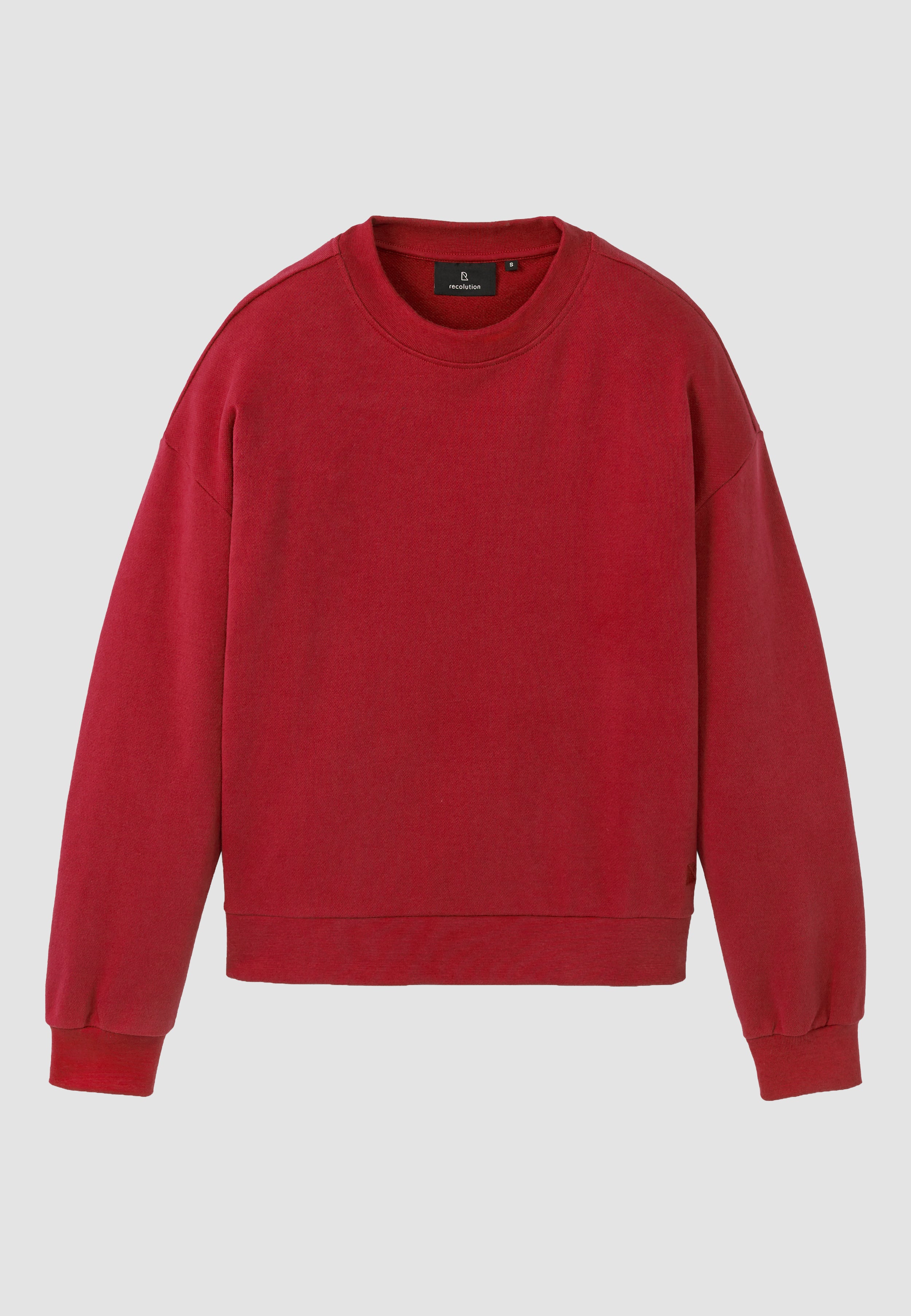 Recolution NERINE felpa signal red cotone bio loose fit