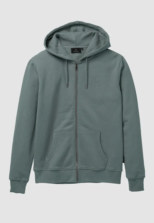 Recolution Birch felpa con zip eucalipto cotone bio