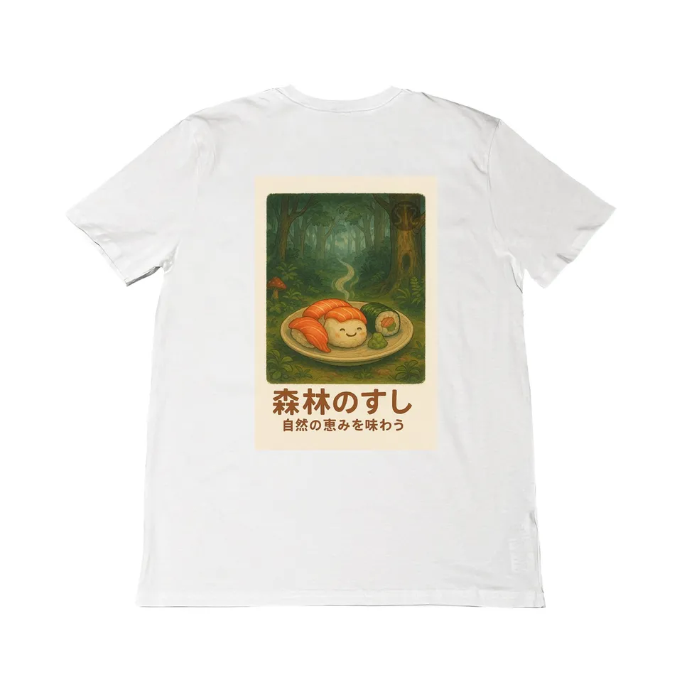 Seetees Sushi Tales Sushi nella foresta incantata T-shirt
