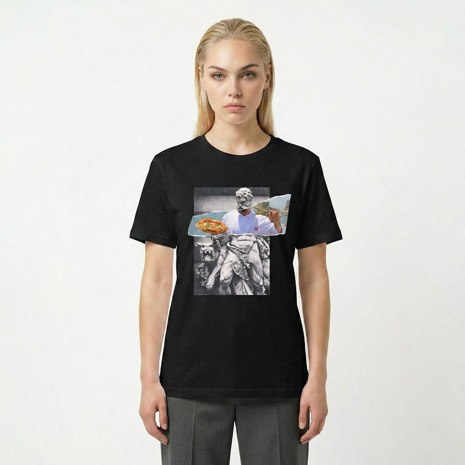 Seetees Pizza Time t-shirt stampa pizza