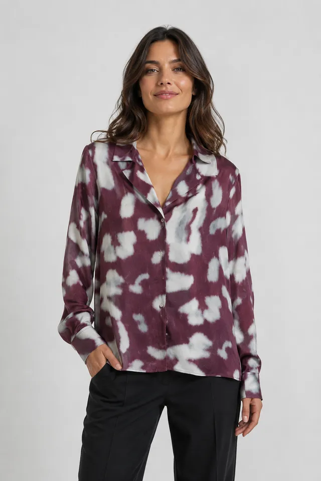 Sarah Chole 28002 Camicia Creponne Poliestere Riciclato