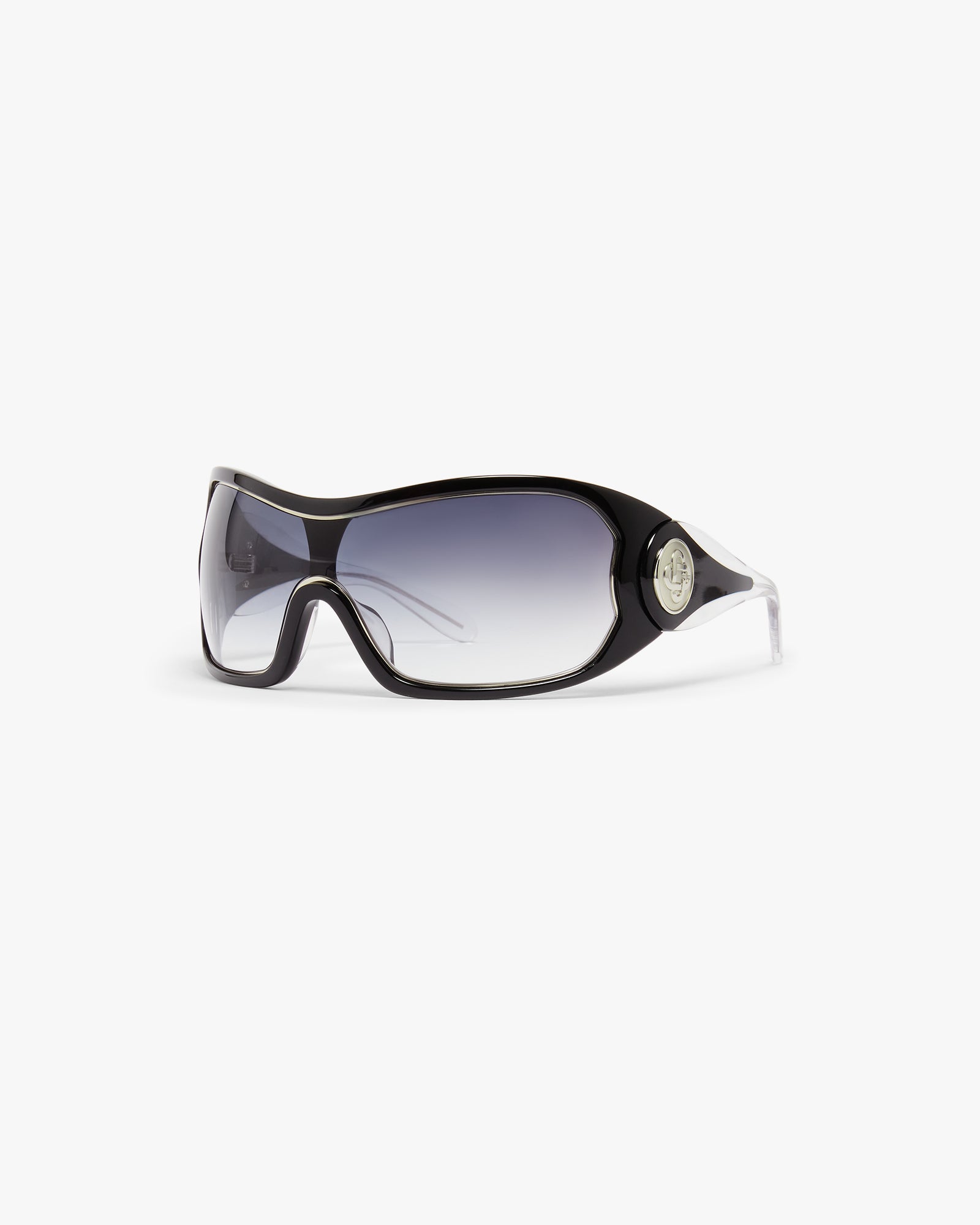 Casablanca Black Outline Shield occhiali da sole nero UV