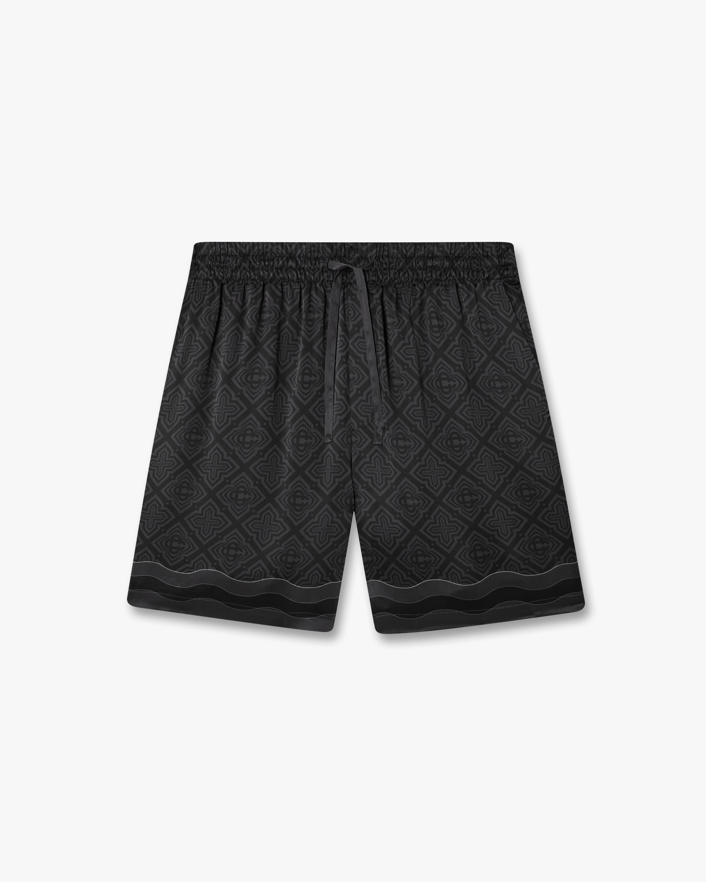 Casablanca Radiating Monogram shorts seta neri