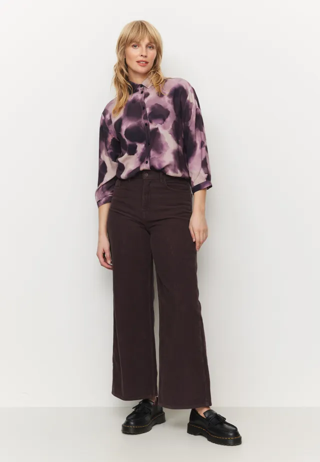 Recolution Erica Corduroy pantaloni donna viola velluto