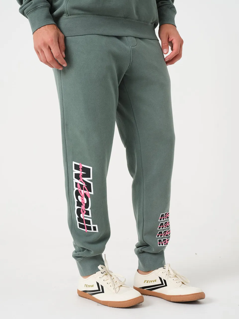 Maui and Sons Speed Pantalone Tuta Verde Alpino in Pile