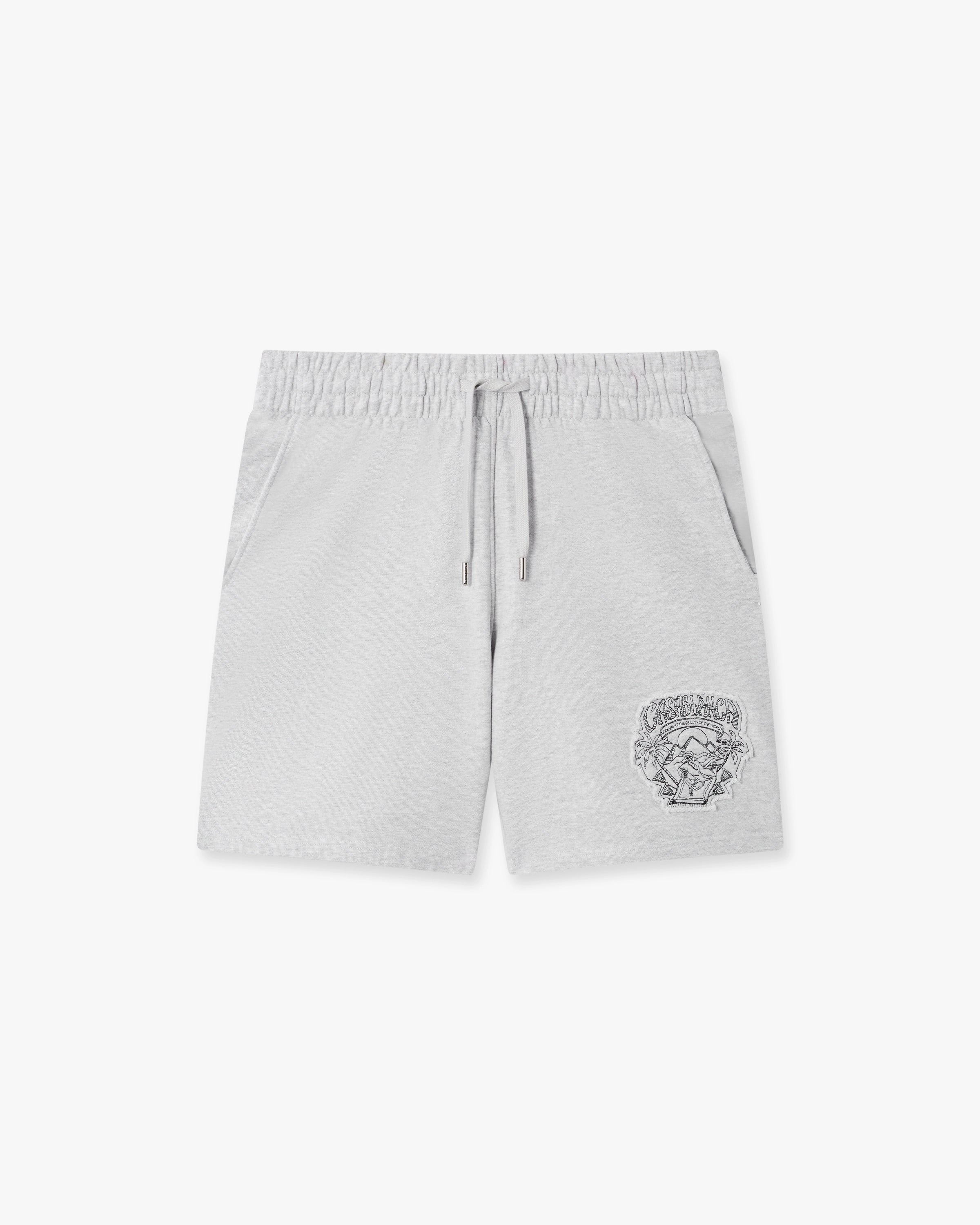 Casablanca Eveil Ancestral shorts grigio cotone bio