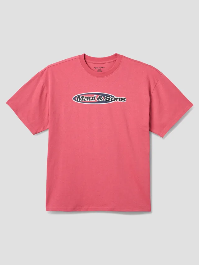 Maui & Sons Flying Disc maglietta boxy osso cotone