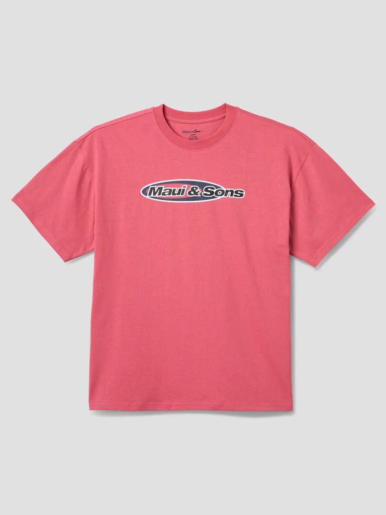Maui & Sons Flying Disc maglietta boxy osso cotone